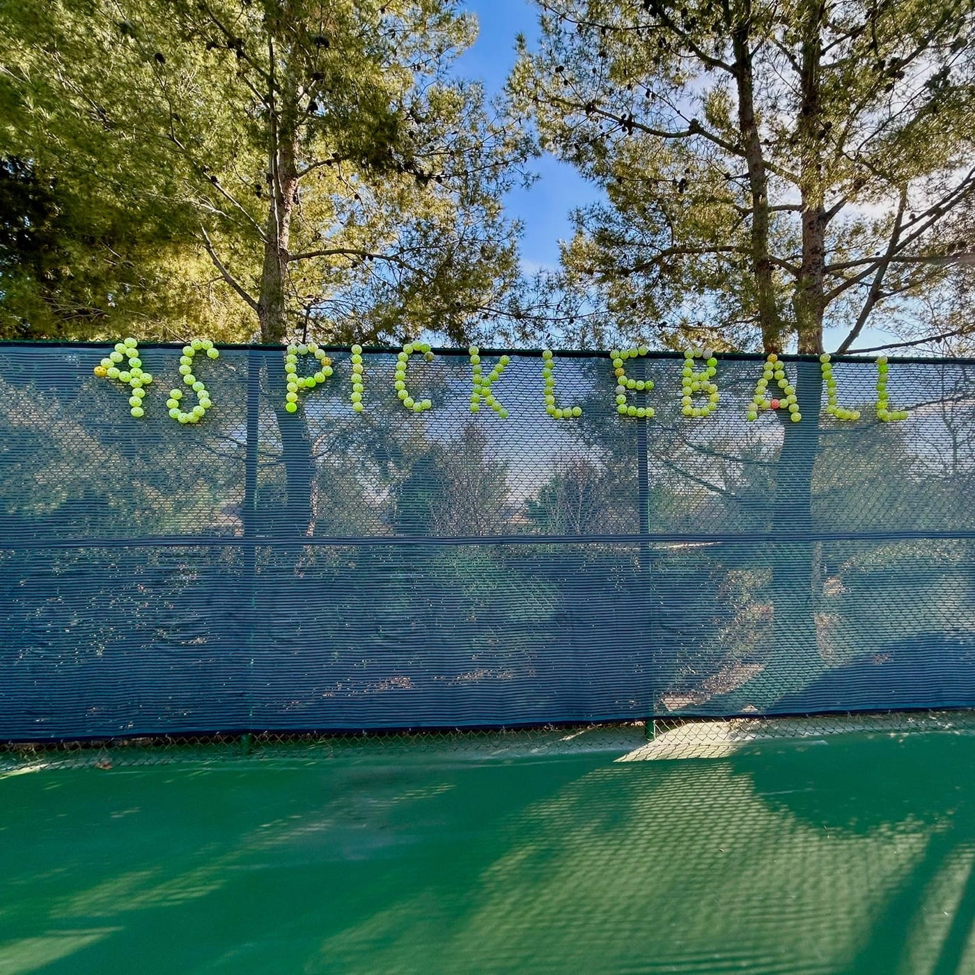 A pickleball court at 4 Seasons Beaumont.