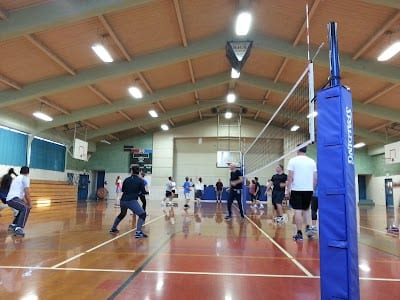 A pickleball court at Benicia City Gym.