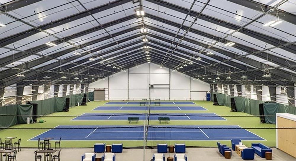 A pickleball court at Bay Club South San Francisco.