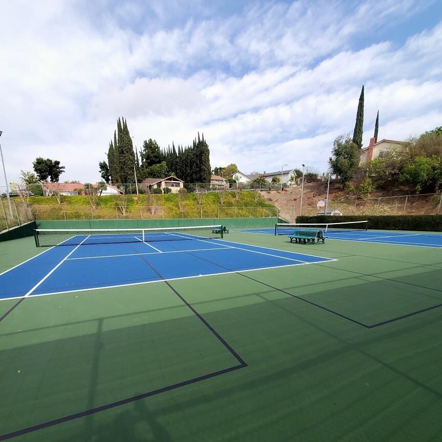 A pickleball court at Diamond Point Club.