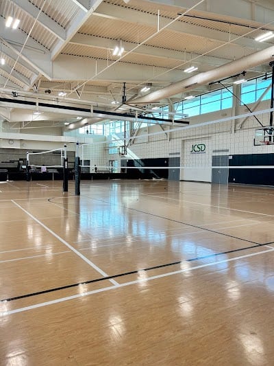 A pickleball court at Eastvale Community Center.
