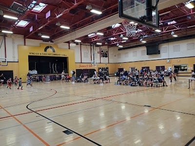 A pickleball court at Sacramento Asian Sports Foundation (SASF).