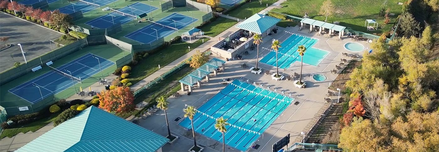 A pickleball court at Broadstone Sports Club.