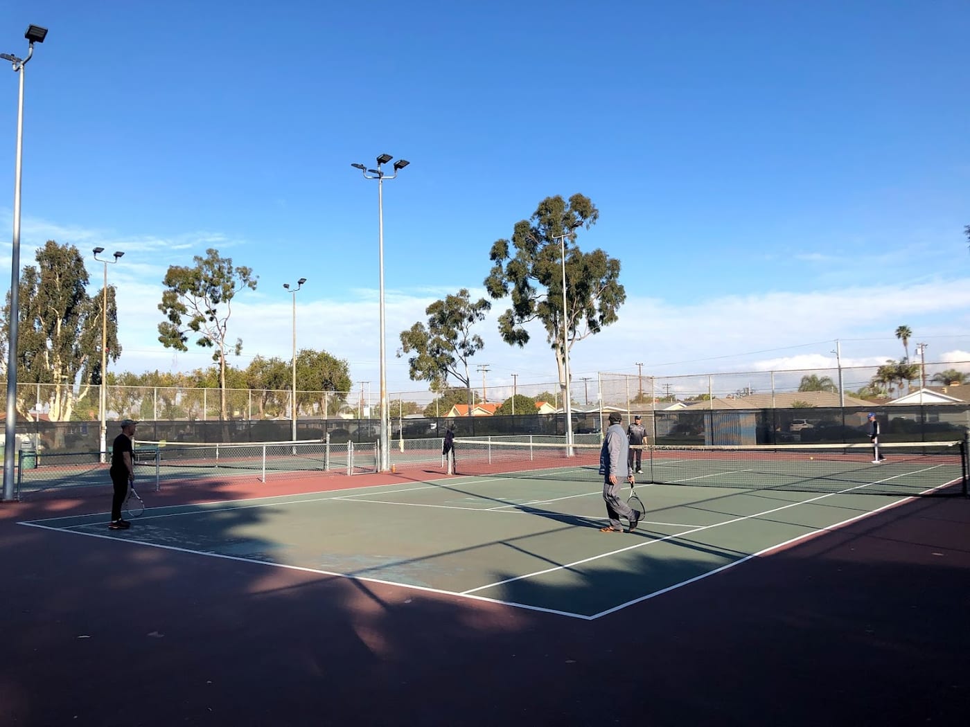 A pickleball court at Magnolia Park.