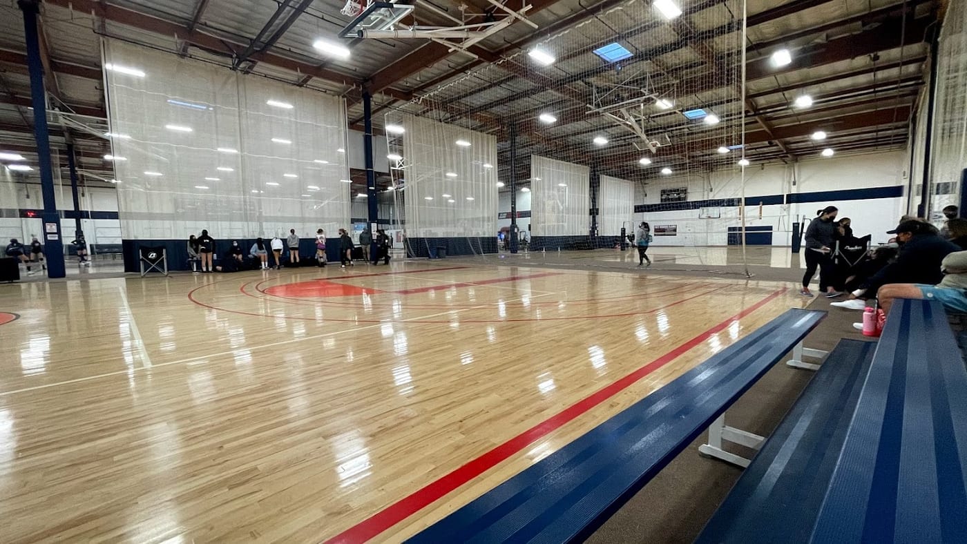 A pickleball court at The Map Sports Facility.