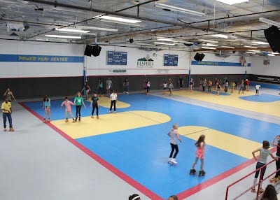 A pickleball court at Power Play Center.