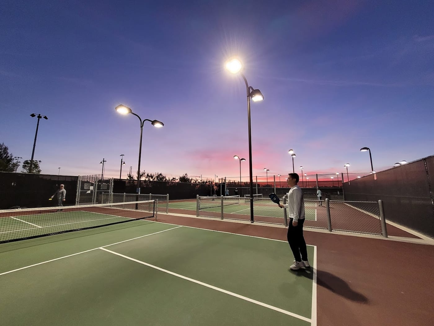 A pickleball court at Portola Springs Community Park.
