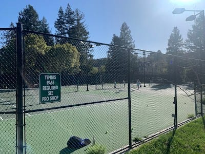 A pickleball court at Boyle Park Tennis Facility.