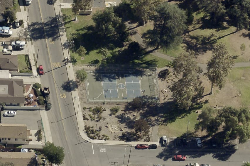 A pickleball court at De Anza Community & Teen Center.