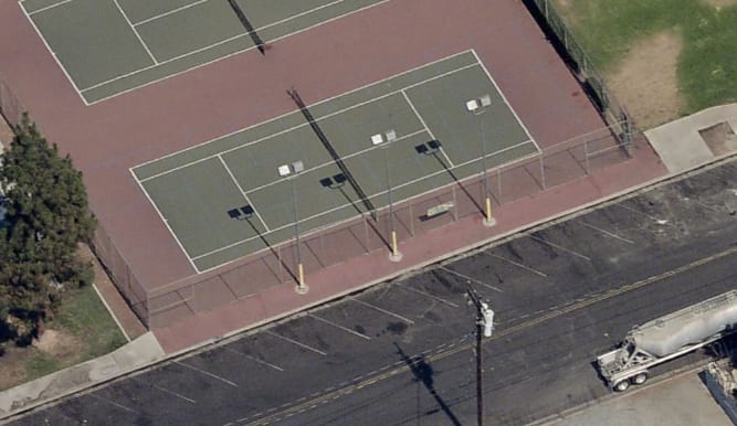 A pickleball court at Arlington Park.