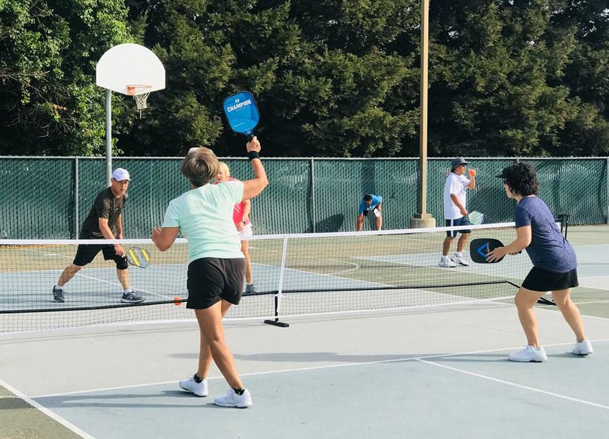 A pickleball court at ACC Senior Services Center.