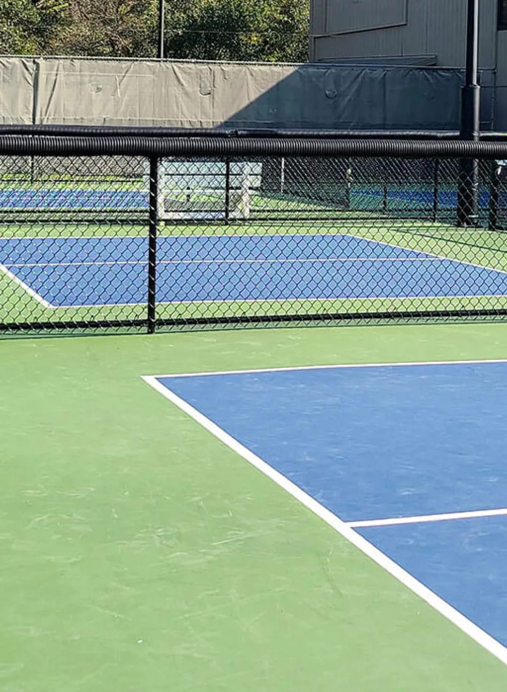 A pickleball court at Sacramento Central YMCA.