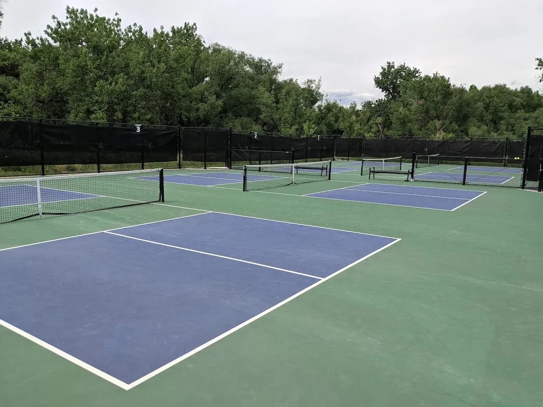 A pickleball court at Bear Valley PB Park.