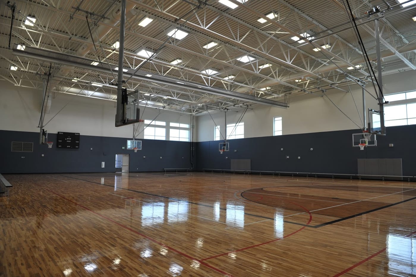 A pickleball court at Central Park Rec Center.
