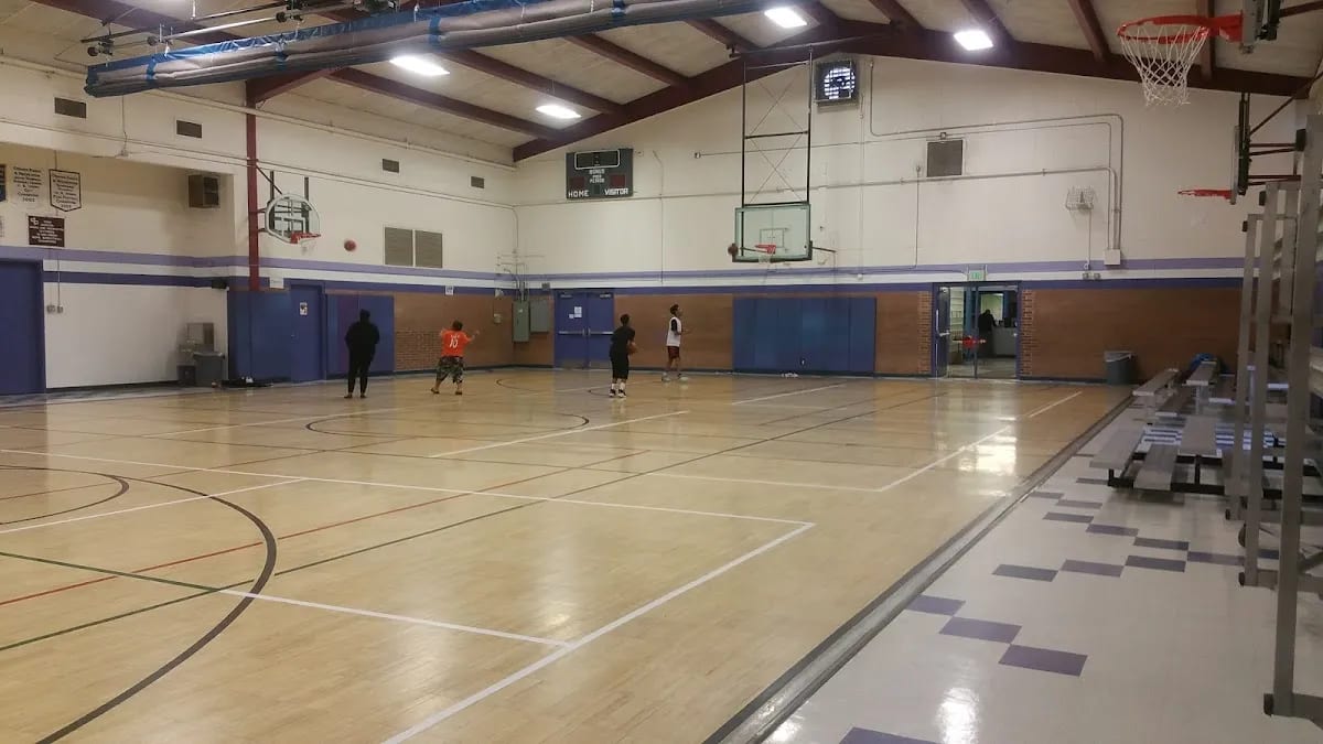 A pickleball court at Harvard Gulch Recreation Center.