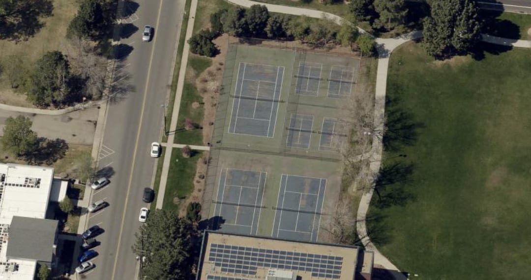 A pickleball court at Skyland Park.