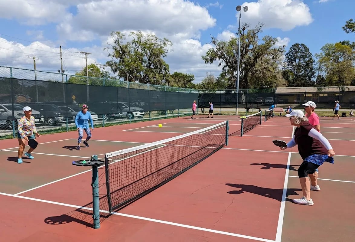 A pickleball court at Deland Pickleball Court.