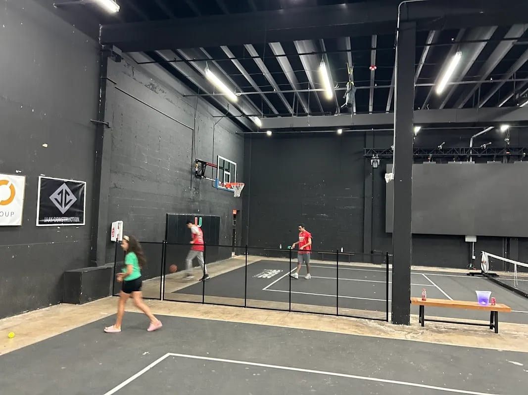 A pickleball court at The Yards At Amillia.