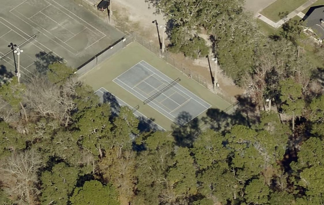A pickleball court at Boone Park Tennis Complex.