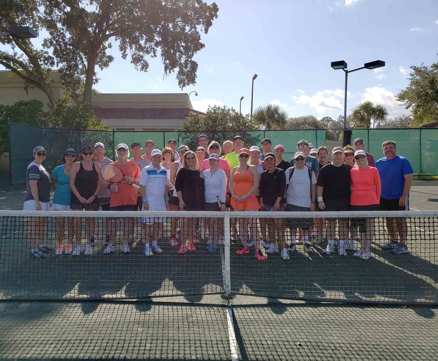 A pickleball court at Jewish Community Alliance (JCA).