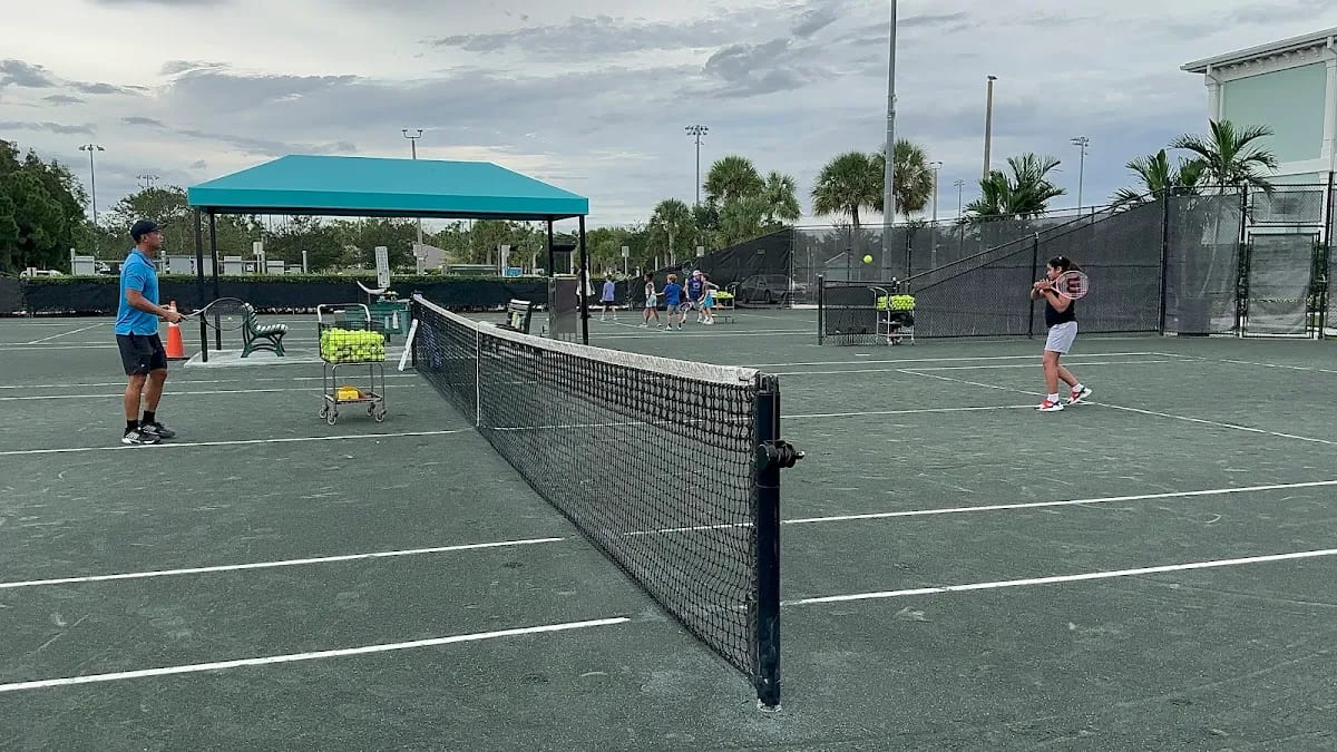 A pickleball court at PICKLEBALL ATHLETICS.