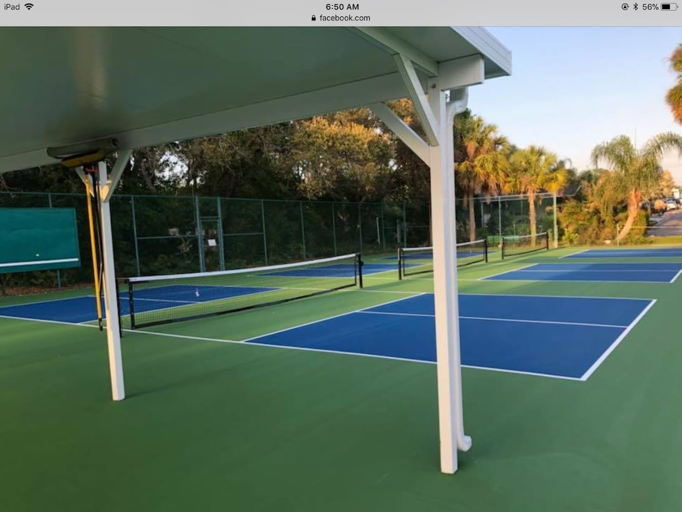 A pickleball court at Recreation Plantation Rv Resort.