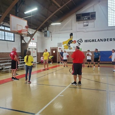 A pickleball court at Kirkland Gymnasium.