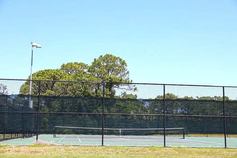 A pickleball court at Mitchell Ellington Park.