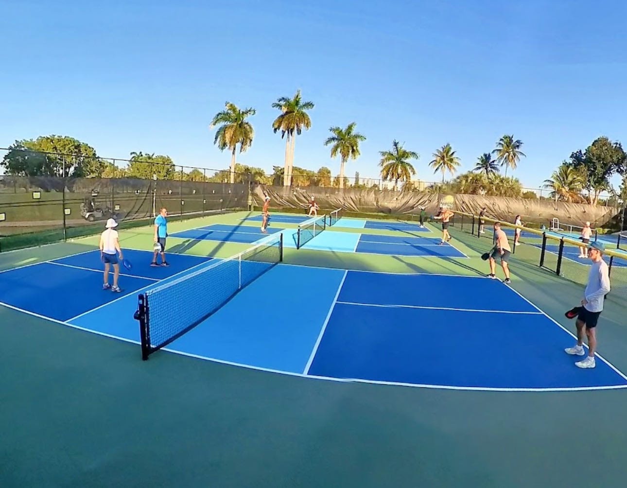 A pickleball court at Miami Beach Golf Club.