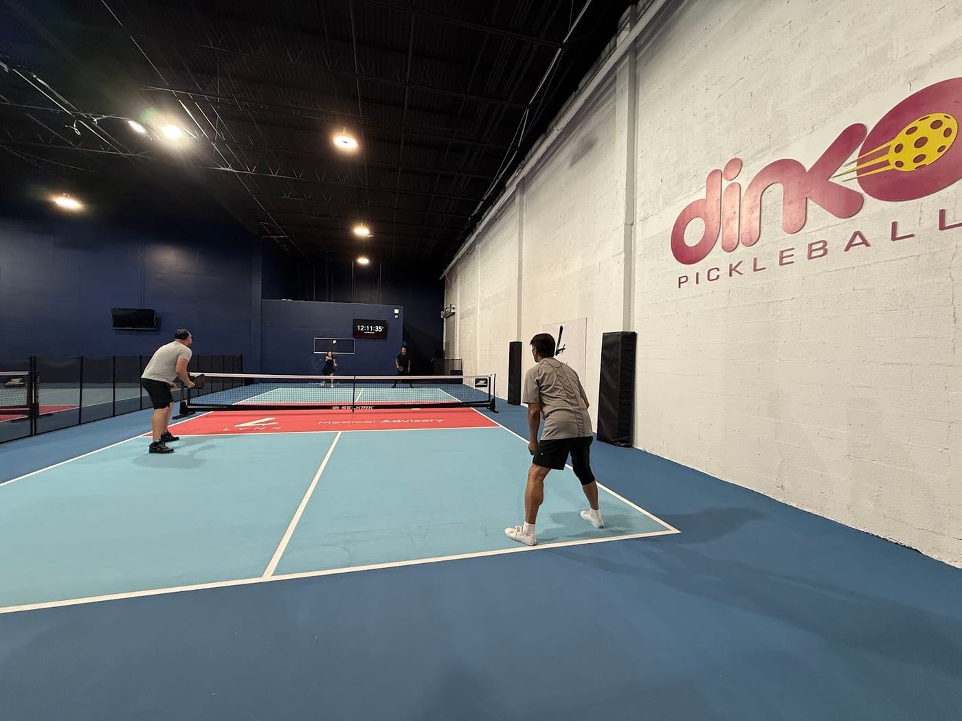 A pickleball court at Dinko Pickleball Complex (Miami).