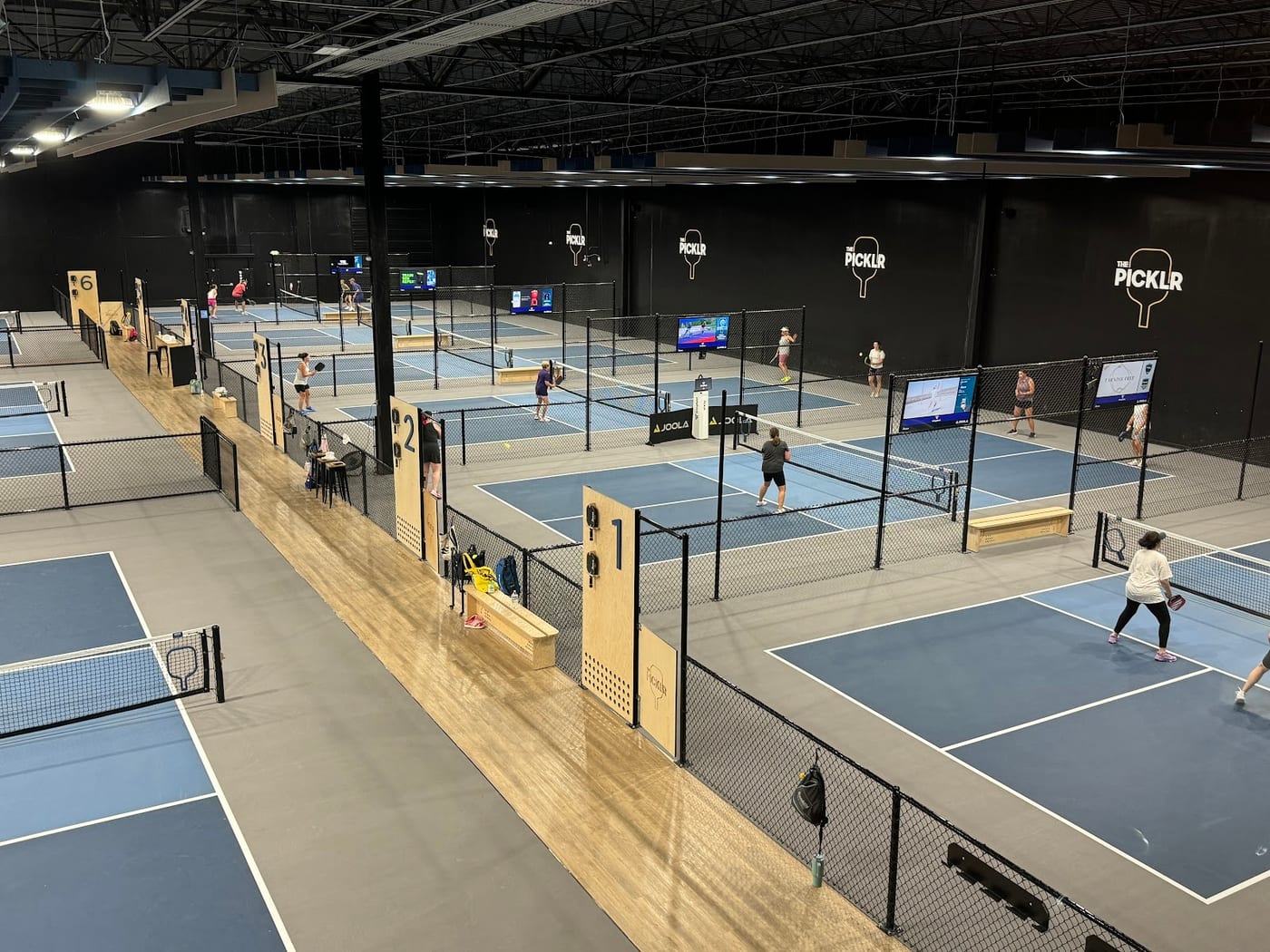 A pickleball court at The Picklr Orlando North.