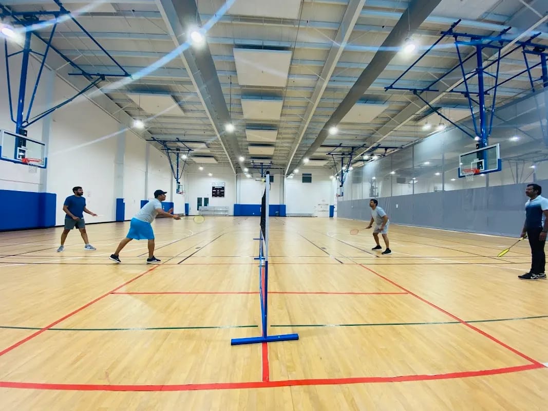 A pickleball court at Sadye Gibbs Martin Community Center.