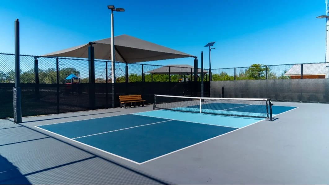 A pickleball court at Governor Ron DeSantis Park.