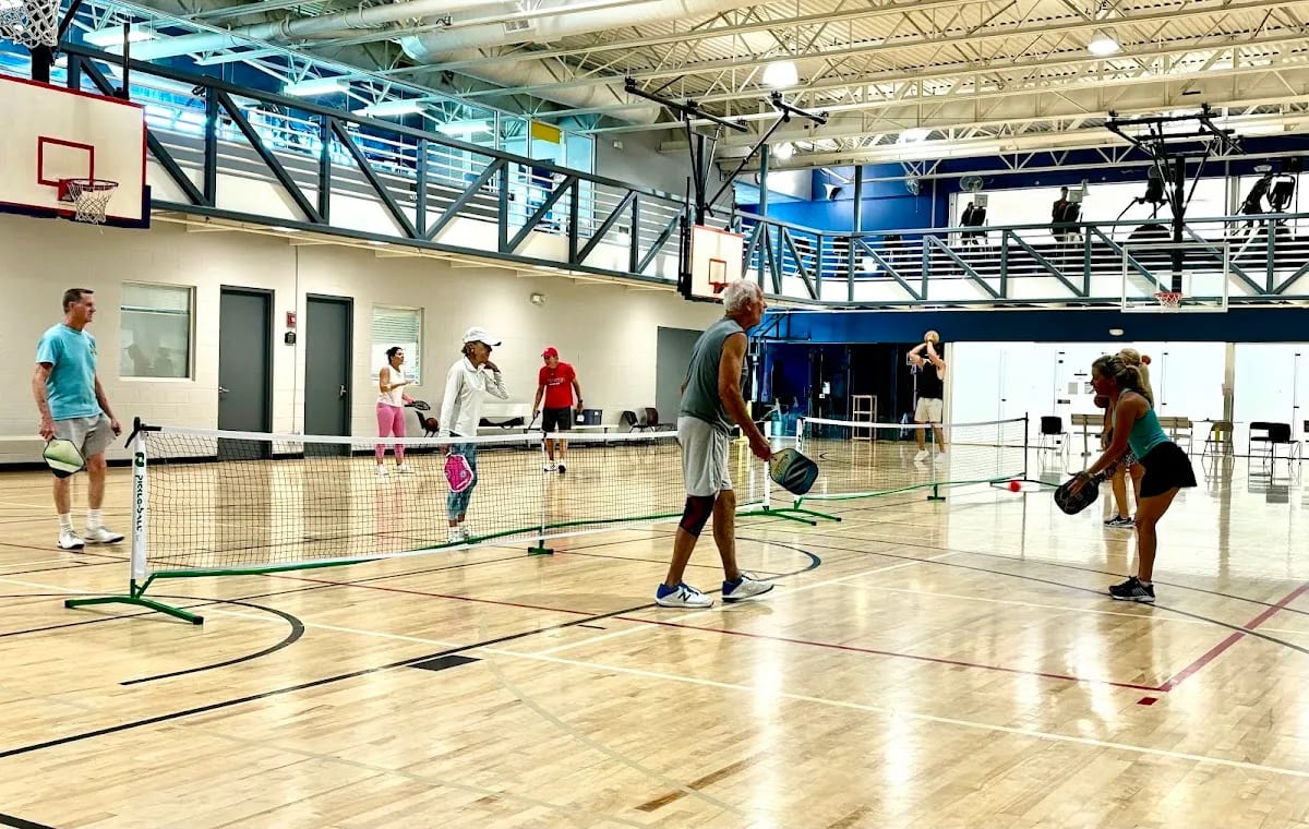 A pickleball court at Our Y (Formerly YMCA) Sadlier Park.