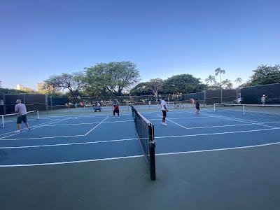 A pickleball court at Diamond Head Tennis Center.