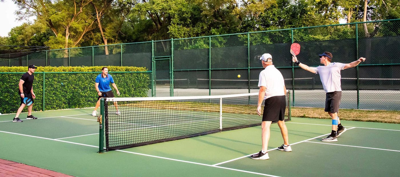 A pickleball court at Woodstock Club.