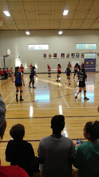 A pickleball court at Cyril Allgeier Community Center.