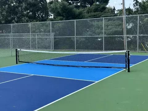 A pickleball court at Orchard Park.