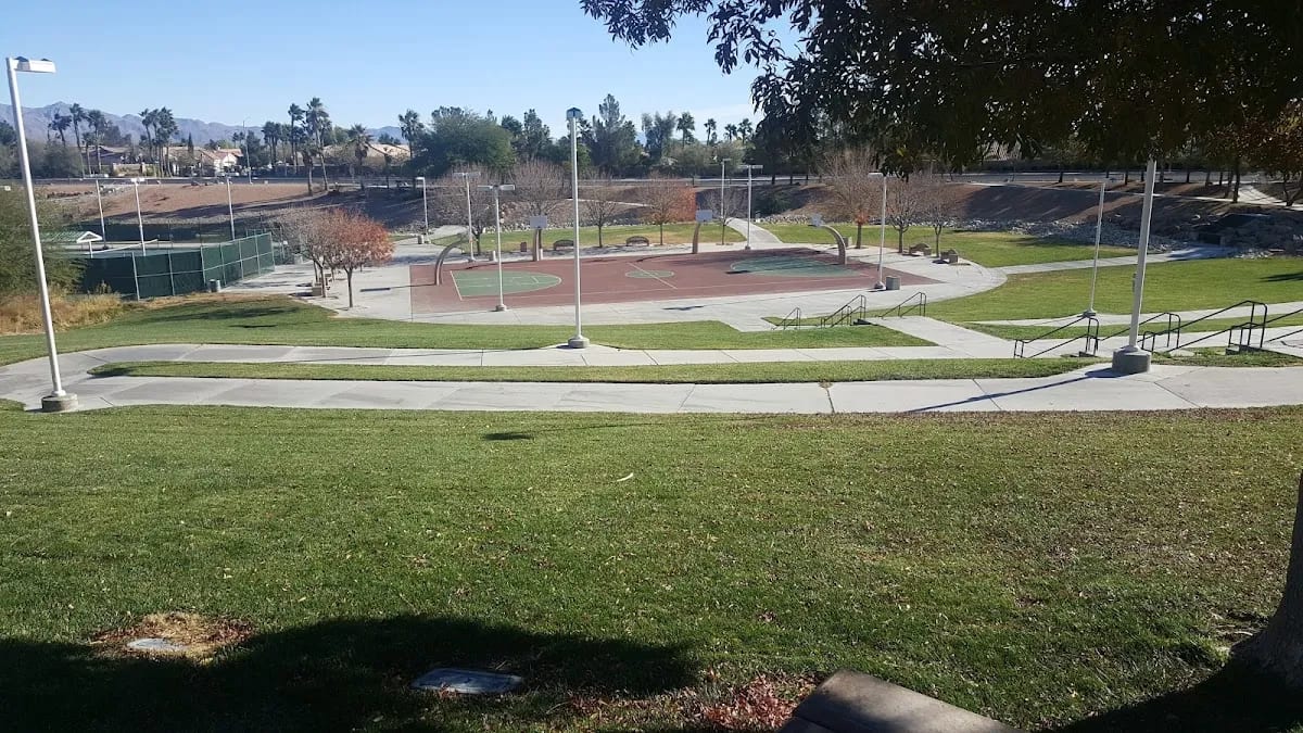A pickleball court at Sunny Springs Park.