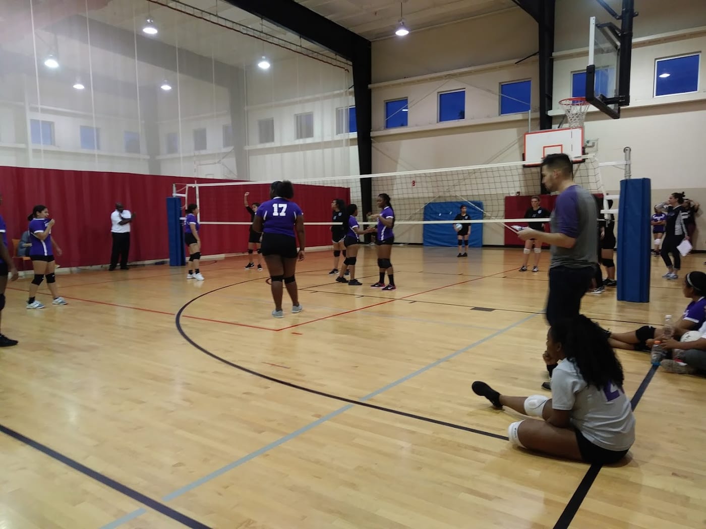A pickleball court at East Communities YMCA.