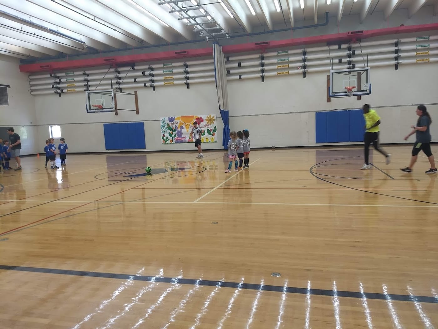 A pickleball court at TownLake YMCA.