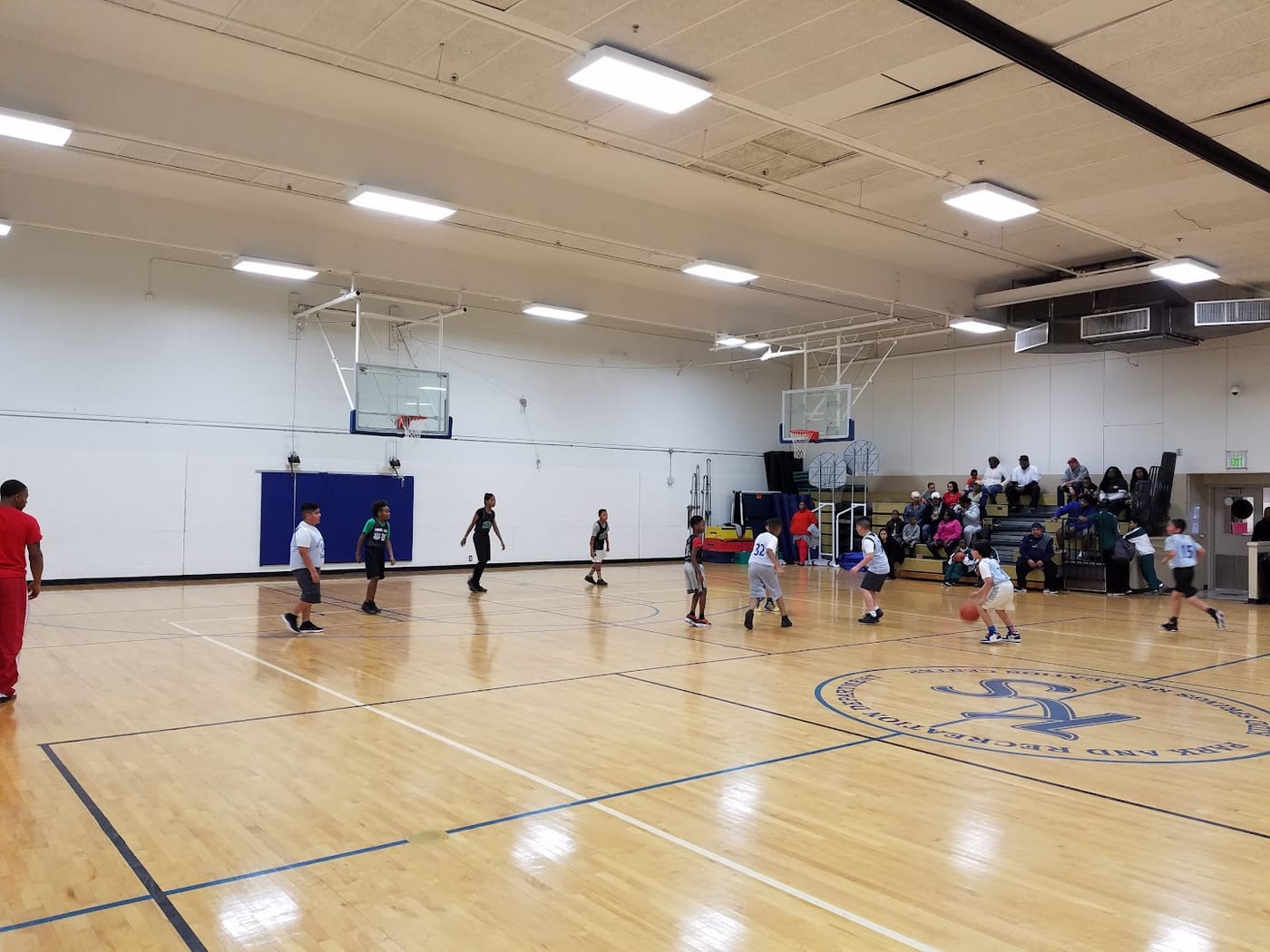 A pickleball court at Kidd Springs Recreation Center.
