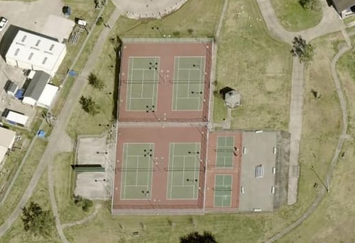 A pickleball court at David Braun Park at Lake Nassau.