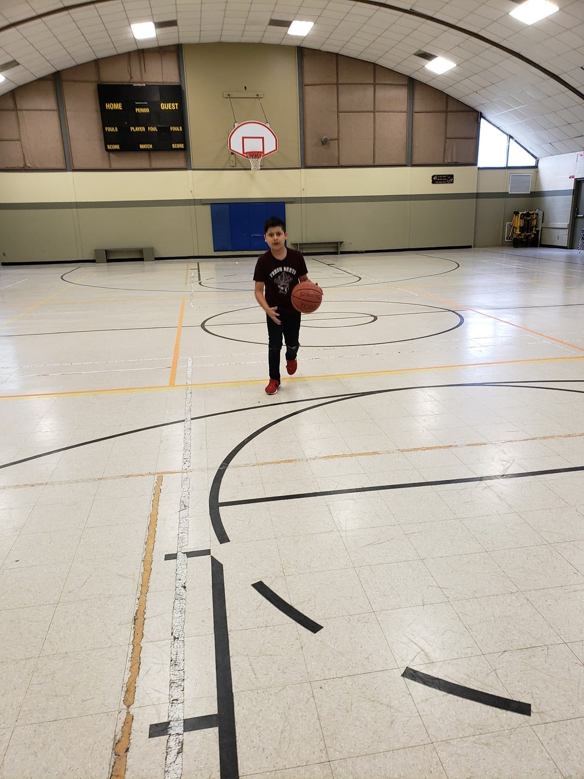 A pickleball court at Freed Center.
