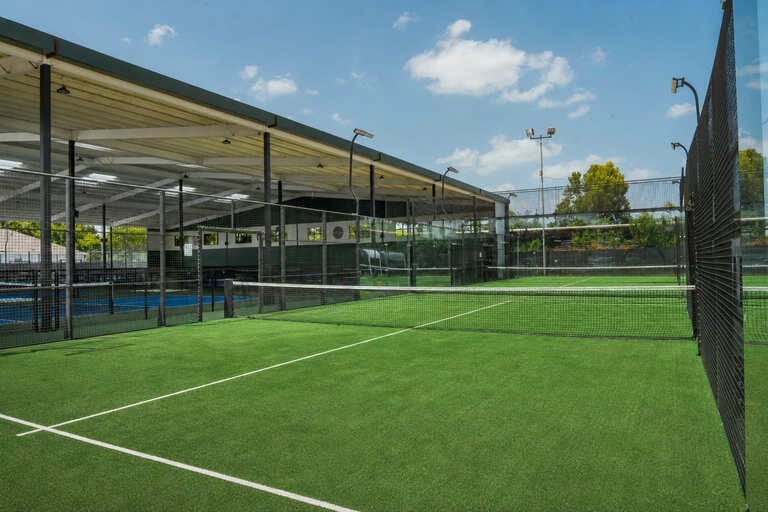 A pickleball court at Long Point Social Club.