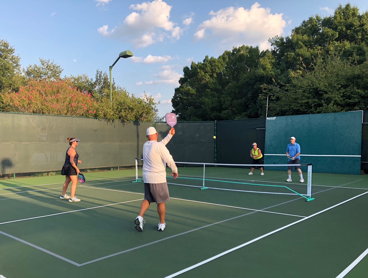 A pickleball court at Royal Oaks Country Club.