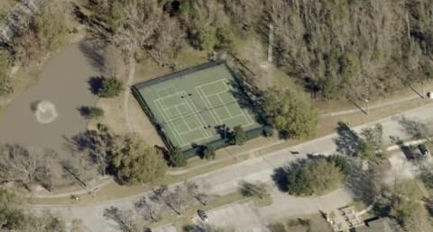 A pickleball court at Summerwood.
