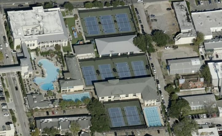 A pickleball court at The Briar Club.
