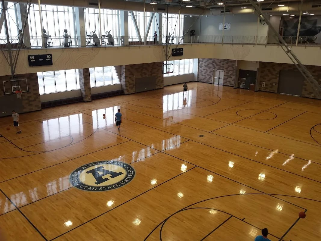 A pickleball court at Aggie Recreation Center.