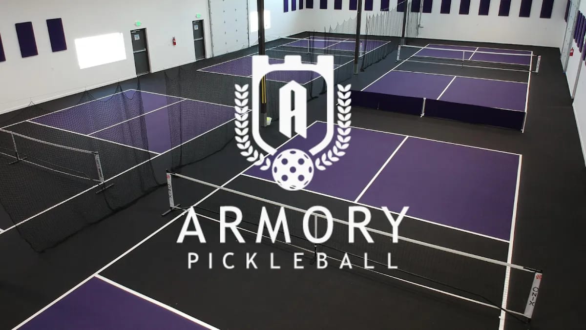 A pickleball court at Barn-o-Rama.